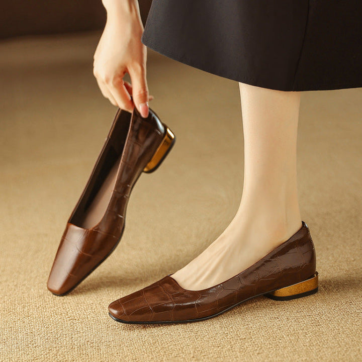 Αυθεντικές Δερμάτινες Γόβες Celene