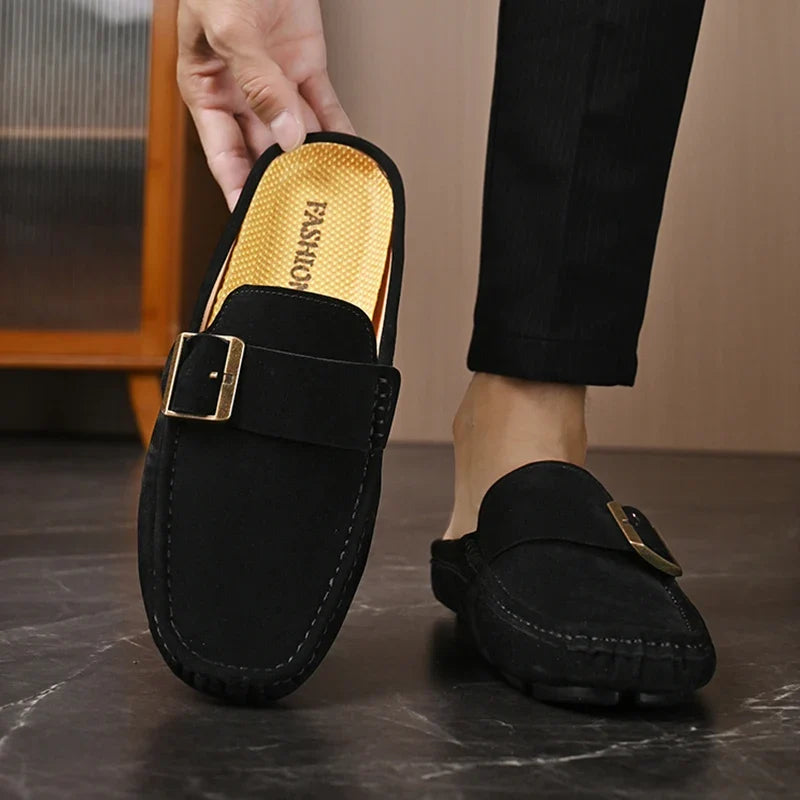 Zayden Suede Slip-On Mules
