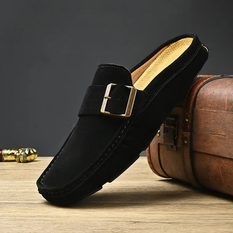 Zayden Suede Slip-On Mules