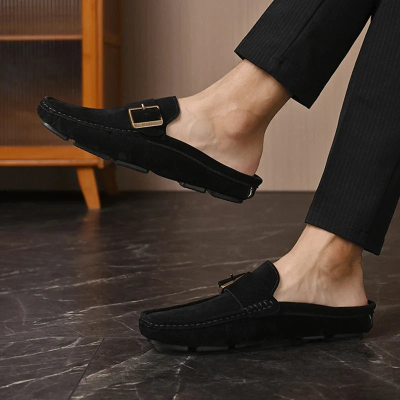 Zayden Suede Slip-On Mules
