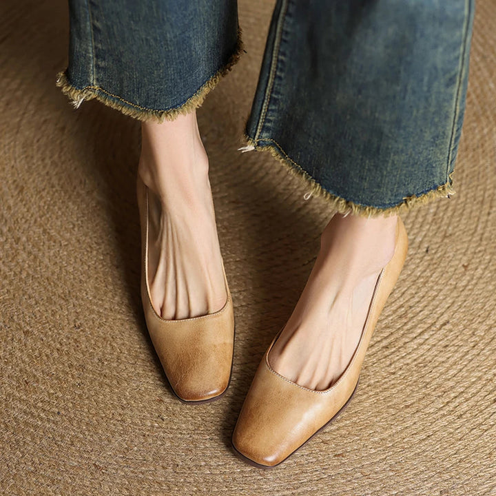 Δερμάτινα Παπούτσια Τακούνι Diara