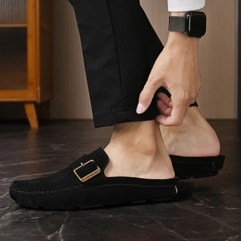 Zayden Suede Slip-On Mules