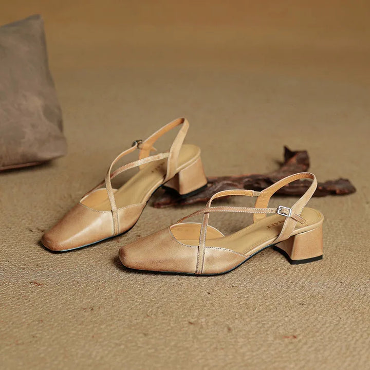 Ελαβί Authentic Leather Heels