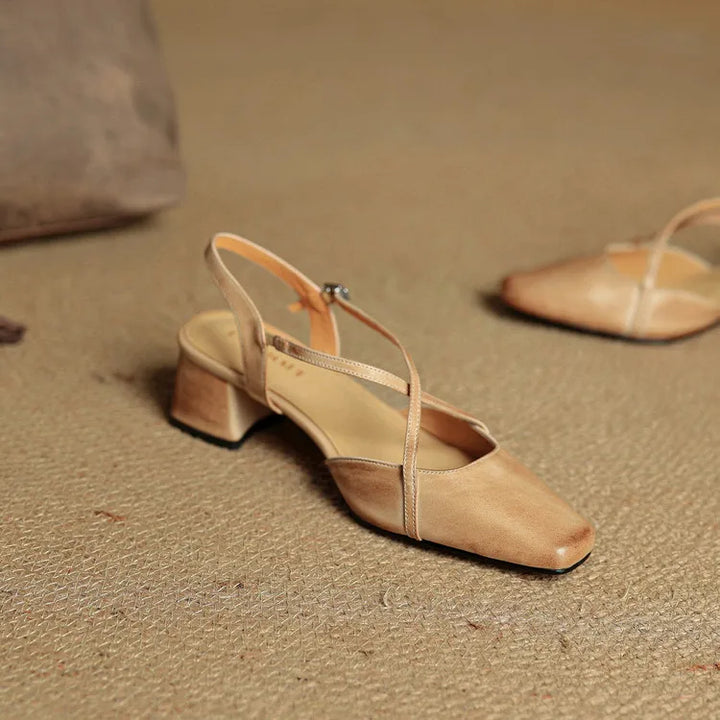 Ελαβί Authentic Leather Heels