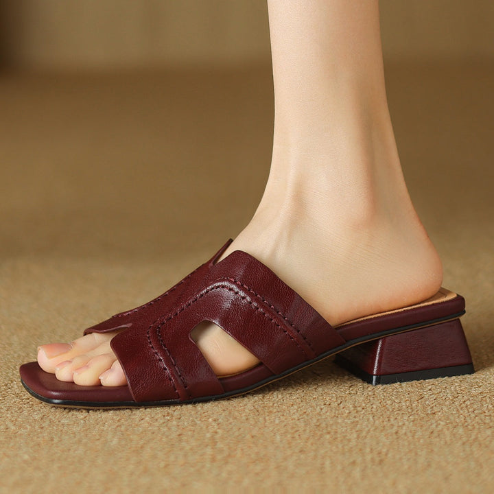 Γνήσια Δερμάτινα Σανδάλια H-Strap