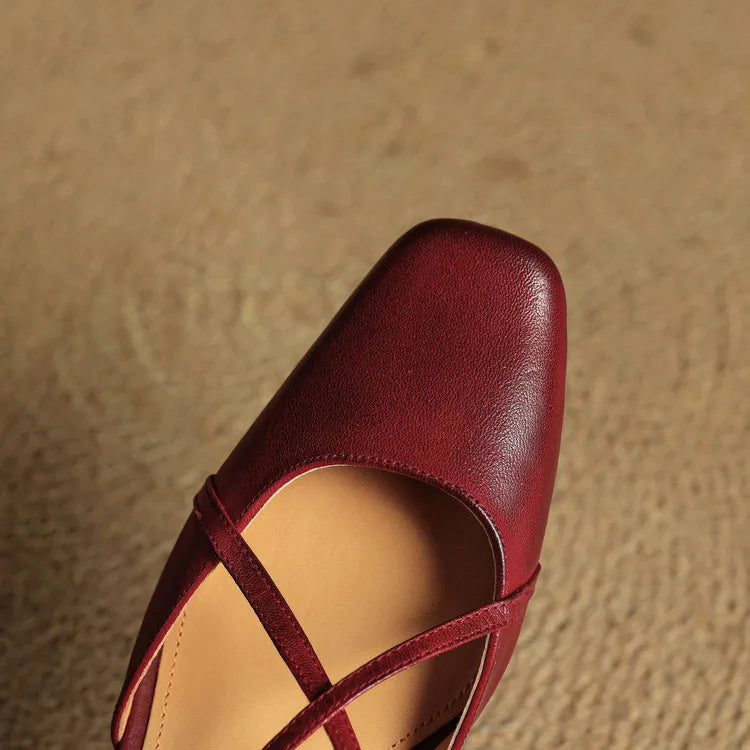 Ελαβί Authentic Leather Heels