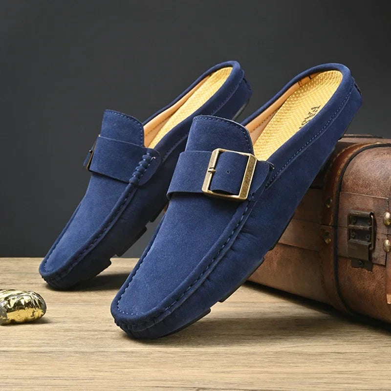 Zayden Suede Slip-On Mules