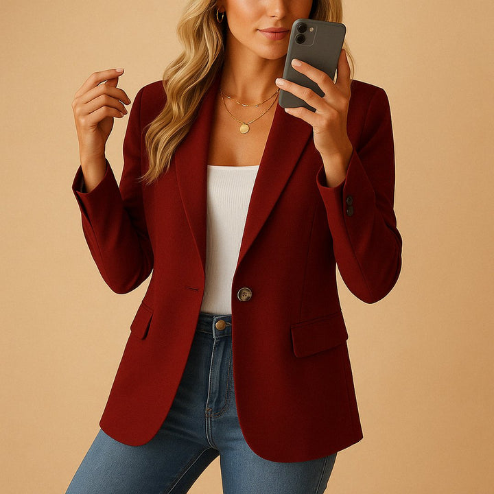 Ινδία | Ραμμένο Blazer με Ελαστική Υφή