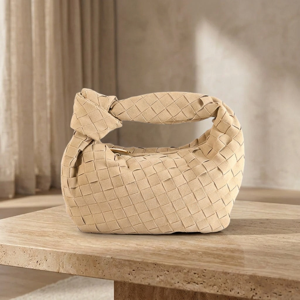 Τσάντα Mini Remi Woven με Λεπτομέρεια Κόμπου