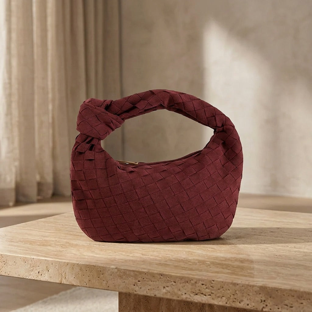 Τσάντα Mini Remi Woven με Λεπτομέρεια Κόμπου