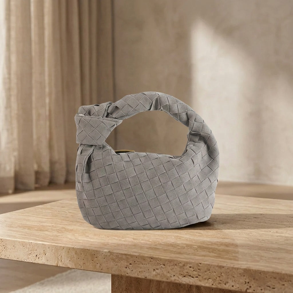 Τσάντα Mini Remi Woven με Λεπτομέρεια Κόμπου