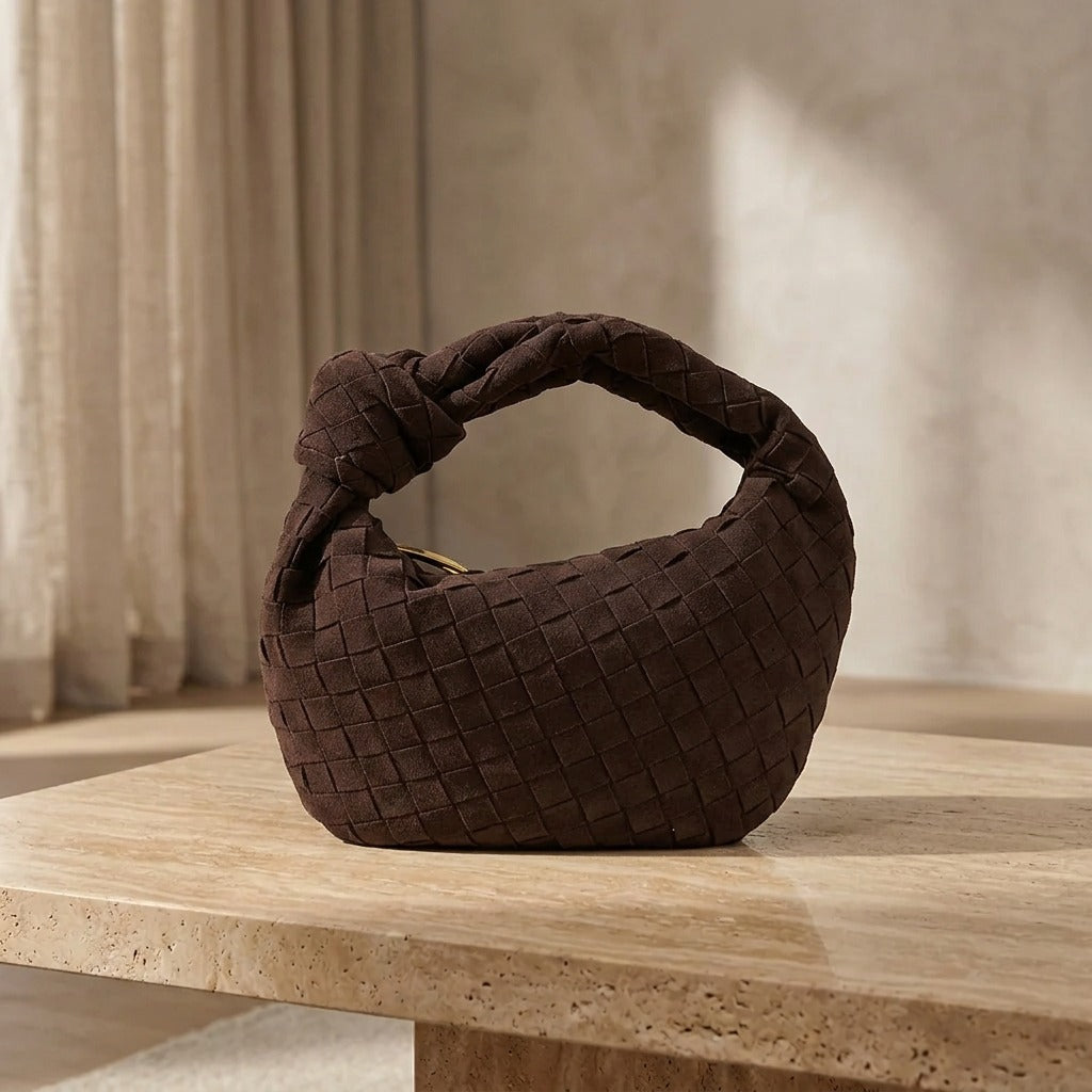 Τσάντα Mini Remi Woven με Λεπτομέρεια Κόμπου