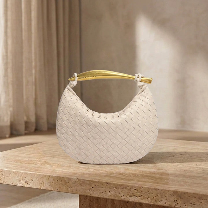 Τσάντα Gerda Bolso Woven με Χρυσή Λαβή