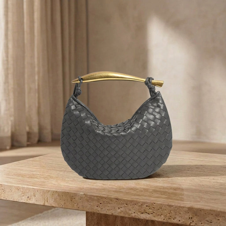 Τσάντα Gerda Bolso Woven με Χρυσή Λαβή