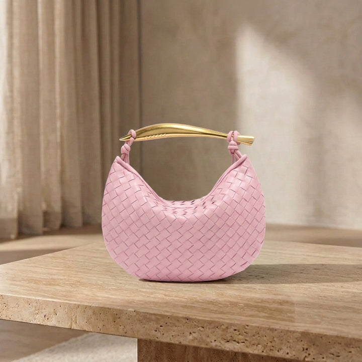 Τσάντα Gerda Bolso Woven με Χρυσή Λαβή