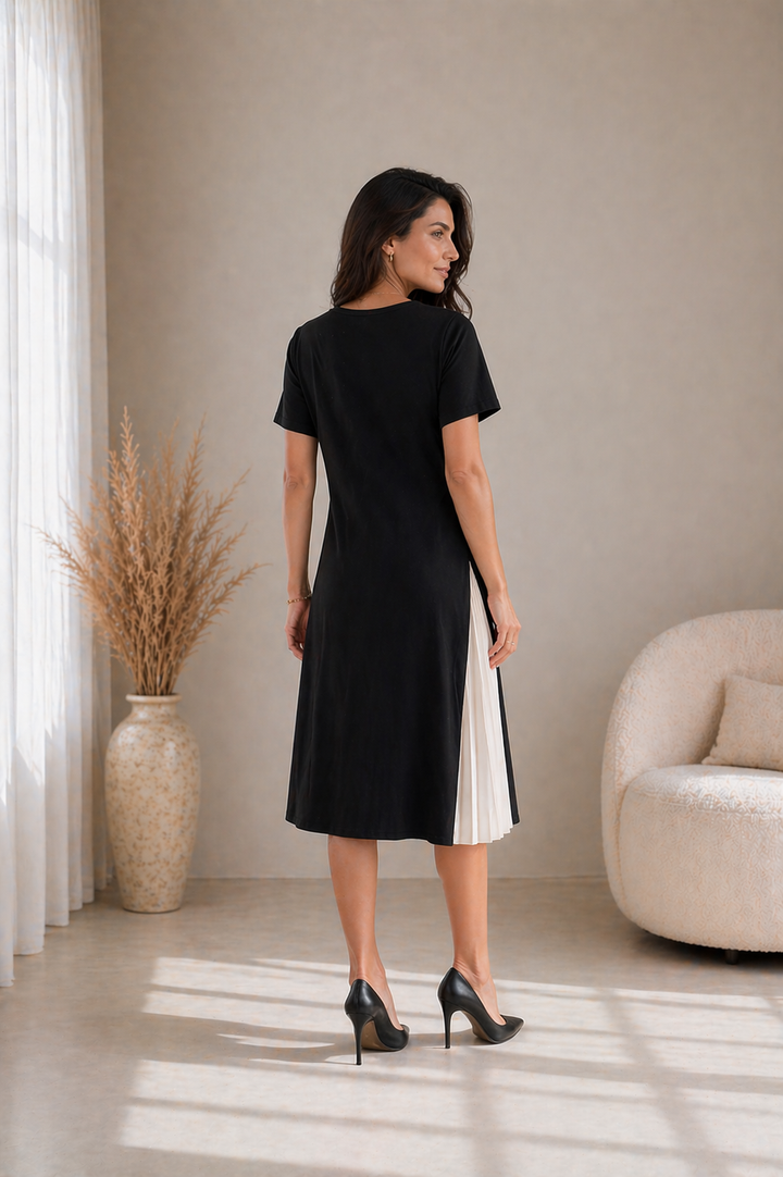 Leila | Midi Dress with Mesh Detail