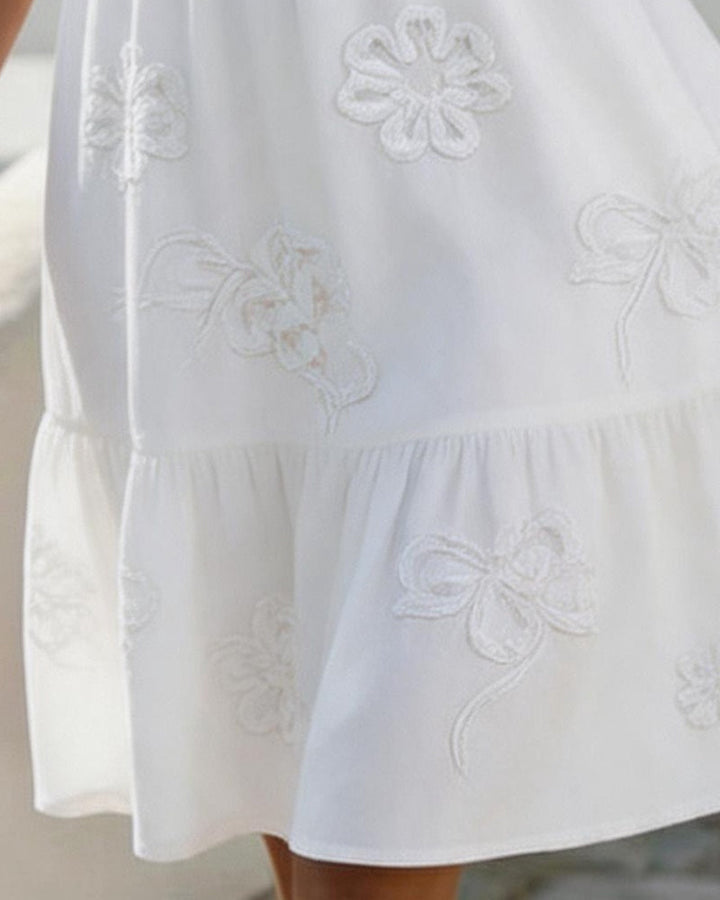 Frederica | Midi Dress with Cross Design