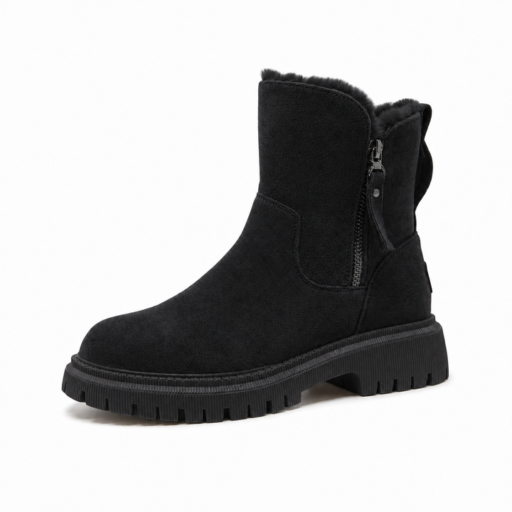 Χειμερινά ankle boots με ψηλή πλατφόρμα