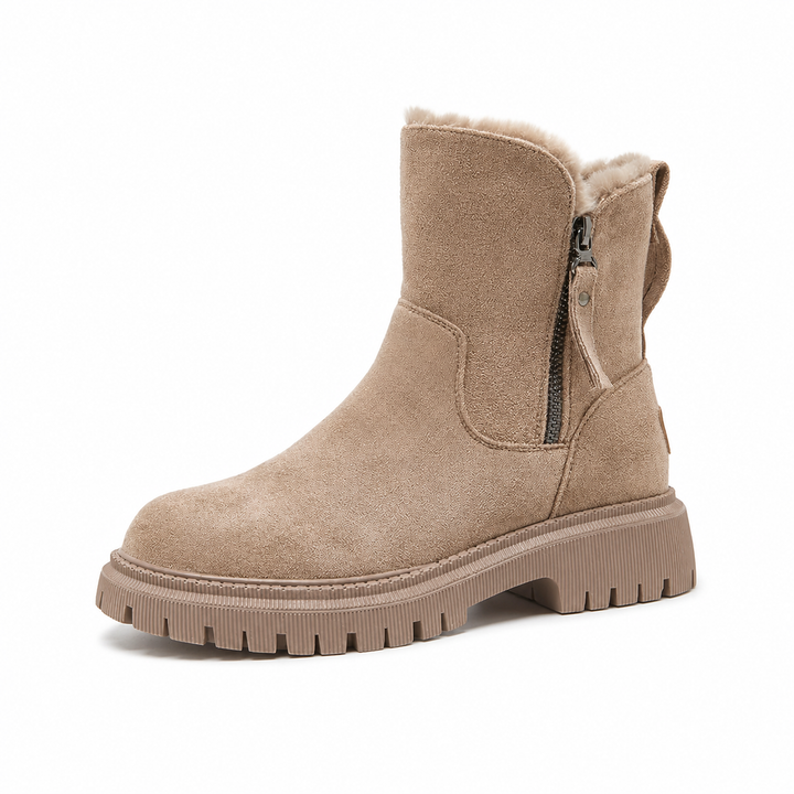 Χειμερινά ankle boots με ψηλή πλατφόρμα