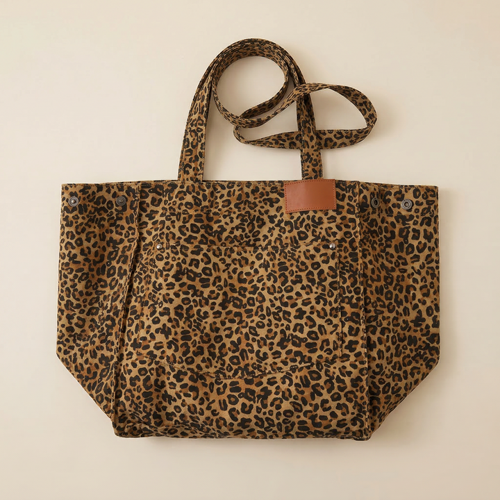 Lysara | Τσάντα Shopper με Ζωγραφιστό Μοτίβο