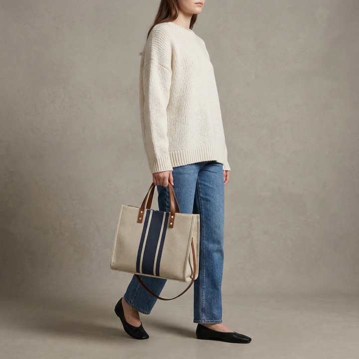 Riviera | Τσάντα Shopper με Ρίγες