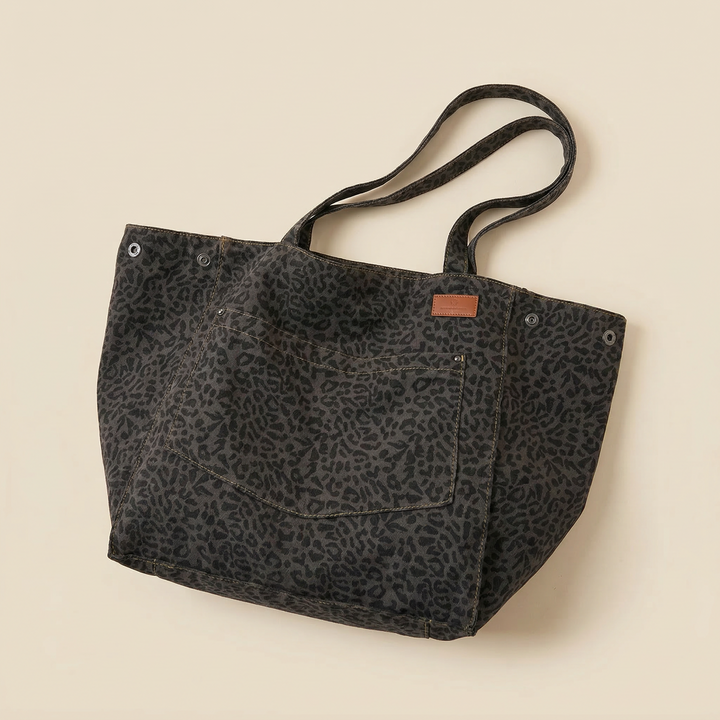 Lysara | Τσάντα Shopper με Ζωγραφιστό Μοτίβο