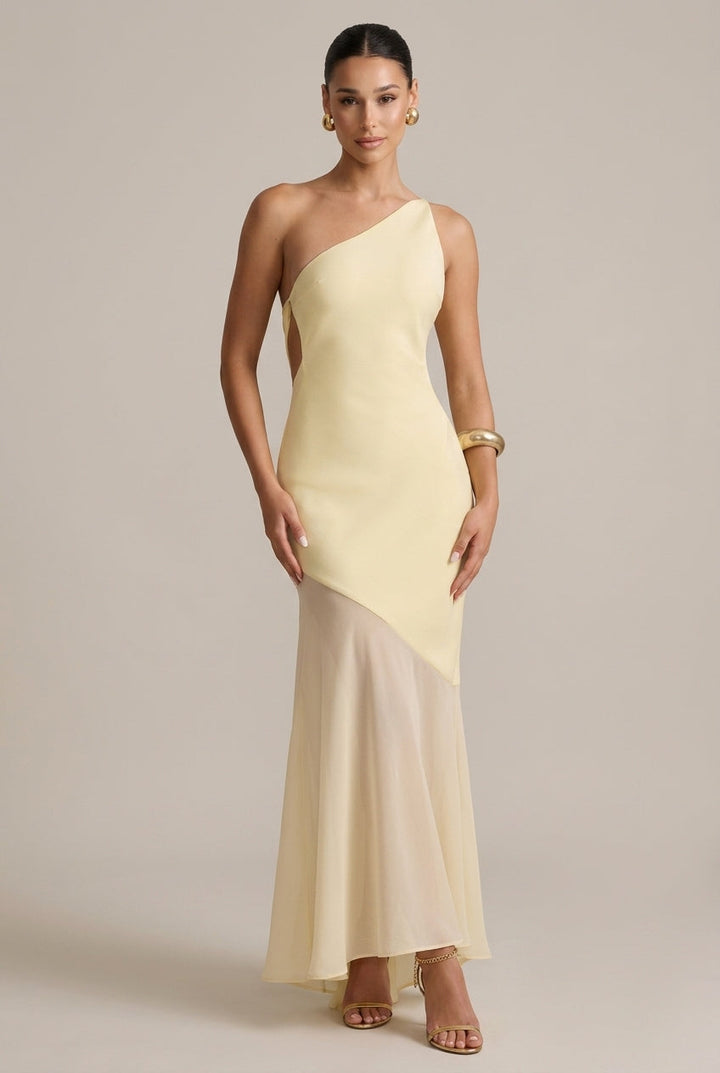 Bohdanka | Maxi Dress with One Shoulder and Open Back