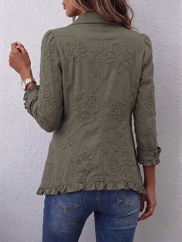 Órlaith | Boho-Chic Flower Embroidered Jacket