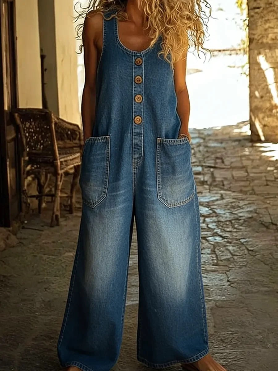 Graça - Vintage Ψηλόμεση Σαλοπέτα από Βαμβακερό Denim