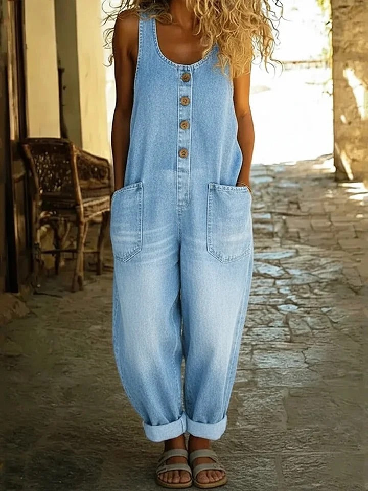 Graça - Vintage Ψηλόμεση Σαλοπέτα από Βαμβακερό Denim