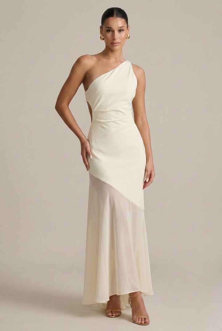 Bohdanka | Maxi Dress with One Shoulder and Open Back
